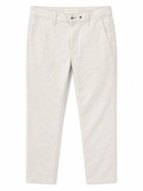Rag & Bone Slim Chino Trousers Ecru Size 30